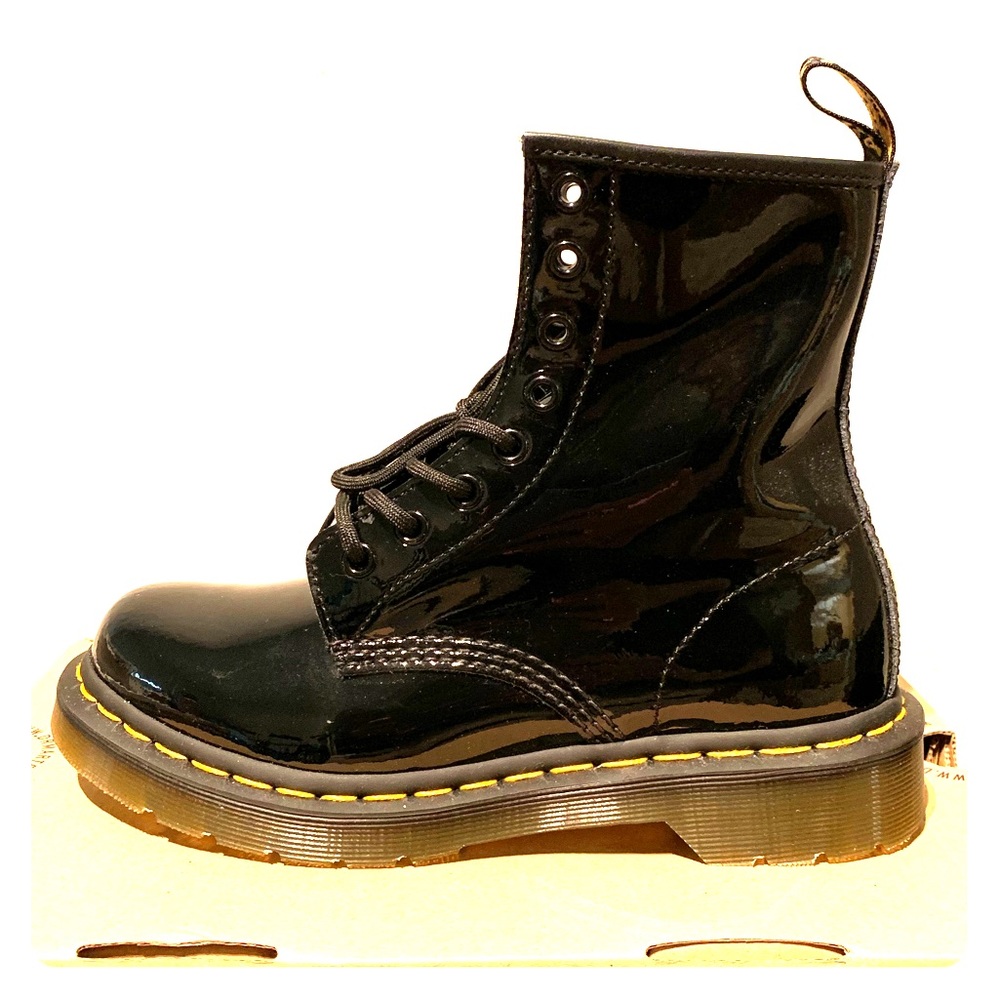 Dr. Doc Martens 1460 Patent Leather Boots Womens